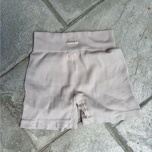 High-Waisted Ribbed Women Shorts
